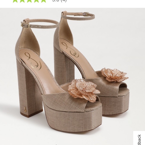 Sam Edelman, Kori Flora Platform heels , Blush - 6.5 - PRICE REDUCED - Picture 2 of 5